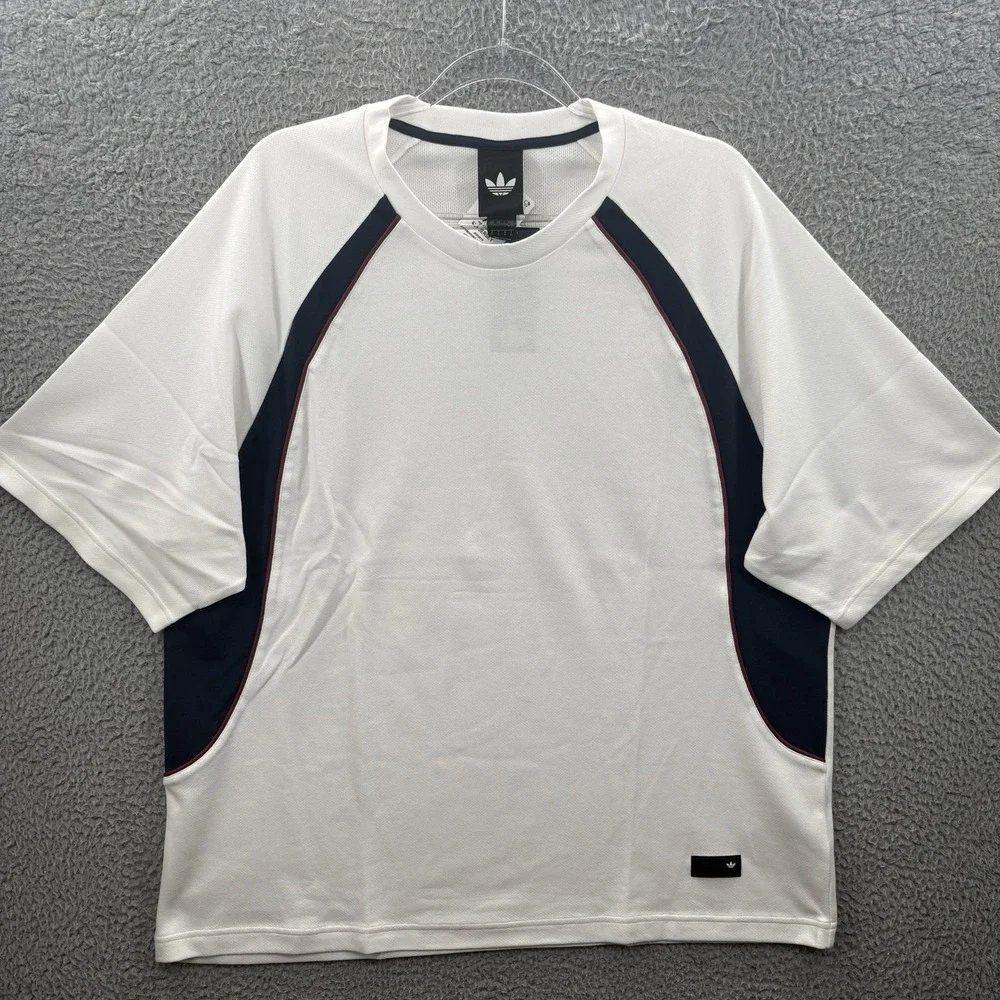 Adidas Skateboarding Shirt Mens XL White FS+Jersey Box Cut Boxy Tee Skater Skate